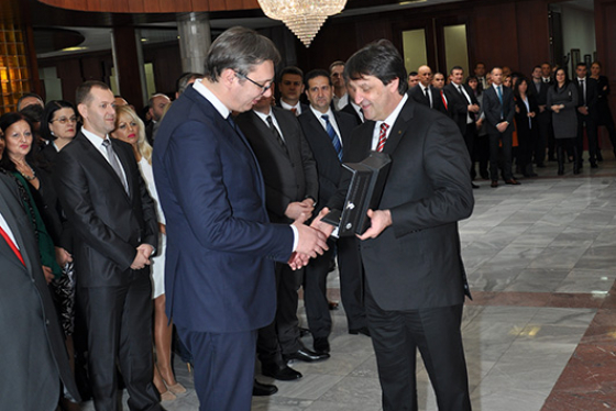 The President of the Republic of Serbia, Mr. Aleksandar Vučić, attending the celebration of BIA's Patron Saint Day, Saint Michael the Archangel (November 21st, 2017)