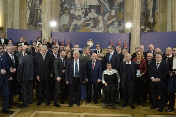 Decorations awarded on the occasion of the Statehood Day of the Republic of Serbia for meritorious service in the field of defence and security - BIA's Operations Department 