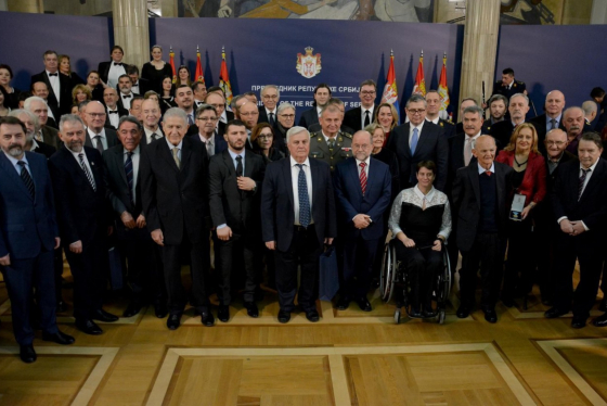 Decorations awarded on the occasion of the Statehood Day of the Republic of Serbia for meritorious service in the field of defence and security - BIA's Operations Department 